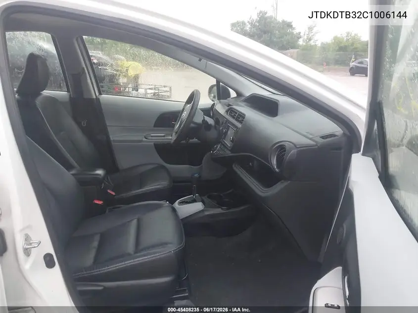 2012 Toyota Prius C Four VIN: JTDKDTB32C1006144 Lot: 45408235