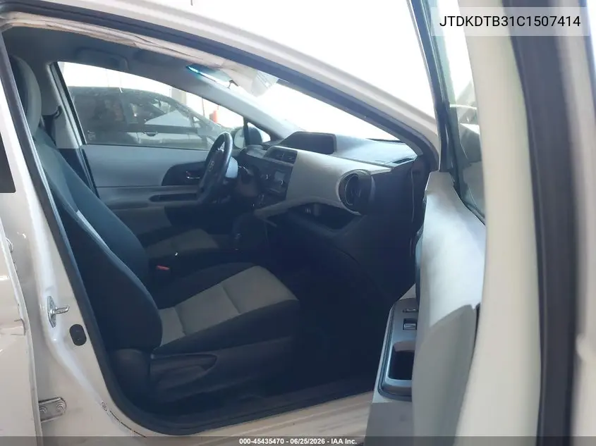 2012 Toyota Prius C Three VIN: JTDKDTB31C1507414 Lot: 45435470