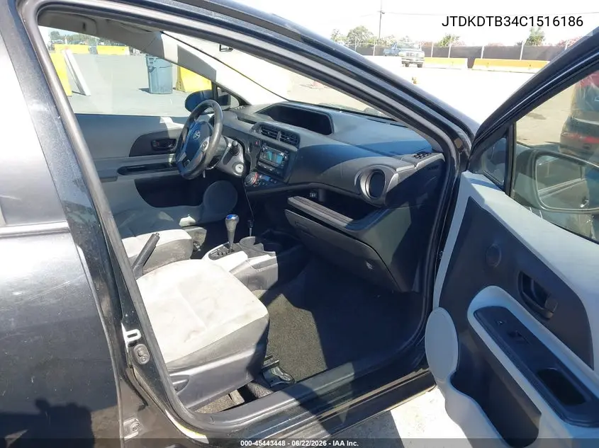 2012 Toyota Prius C One VIN: JTDKDTB34C1516186 Lot: 45443448