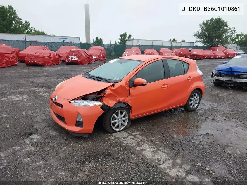 2012 Toyota Prius C Three VIN: JTDKDTB36C1010861 Lot: 45536474