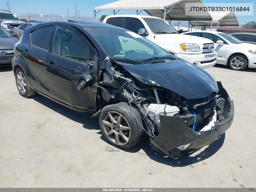 2012 Toyota Prius C Three VIN: JTDKDTB33C1016844 Lot: 45572626