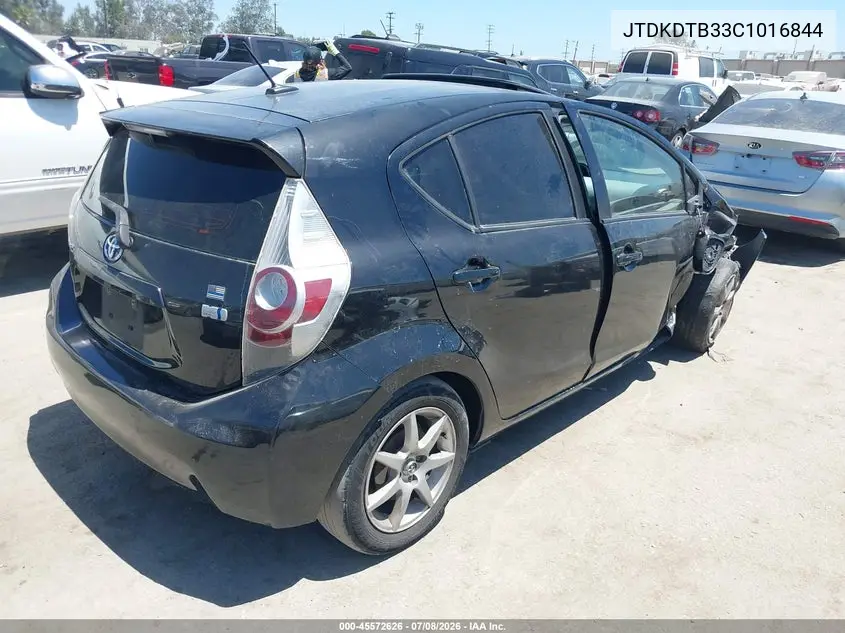 2012 Toyota Prius C Three VIN: JTDKDTB33C1016844 Lot: 45572626