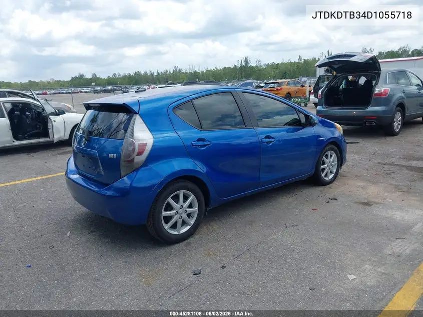 2013 Toyota Prius C Three VIN: JTDKDTB34D1055718 Lot: 45281108
