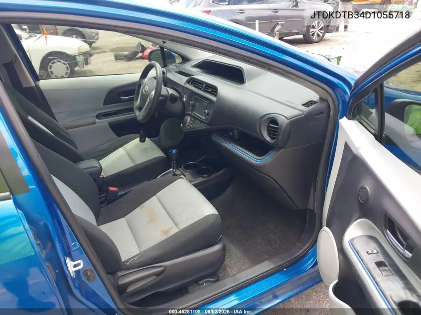 2013 Toyota Prius C Three VIN: JTDKDTB34D1055718 Lot: 45281108