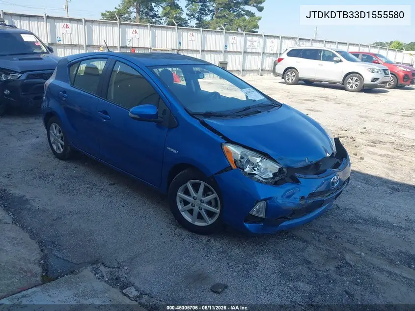 2013 Toyota Prius C Three VIN: JTDKDTB33D1555580 Lot: 45305706