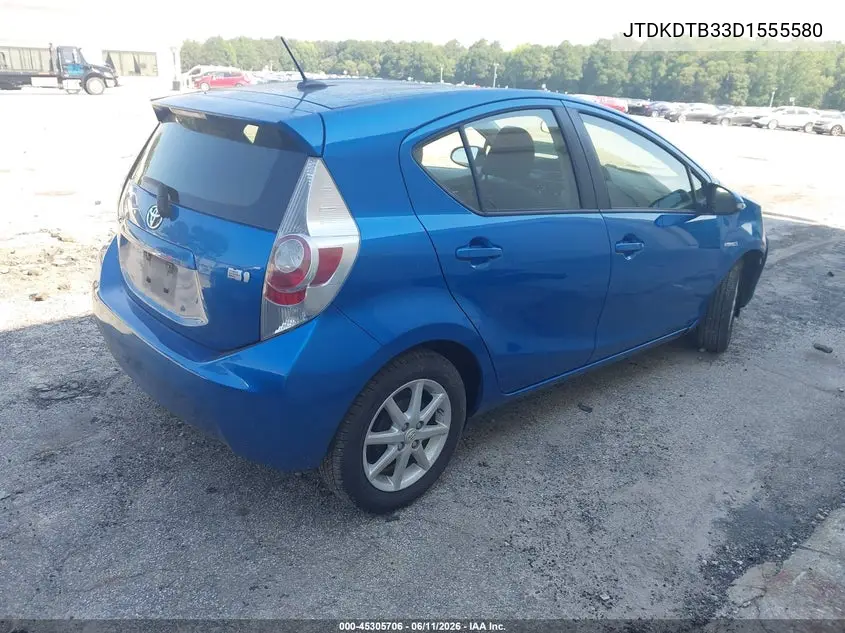2013 Toyota Prius C Three VIN: JTDKDTB33D1555580 Lot: 45305706