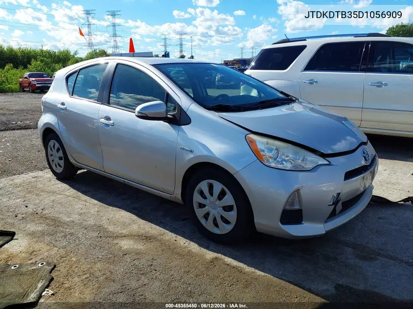 2013 Toyota Prius C Two VIN: JTDKDTB35D1056909 Lot: 45365450