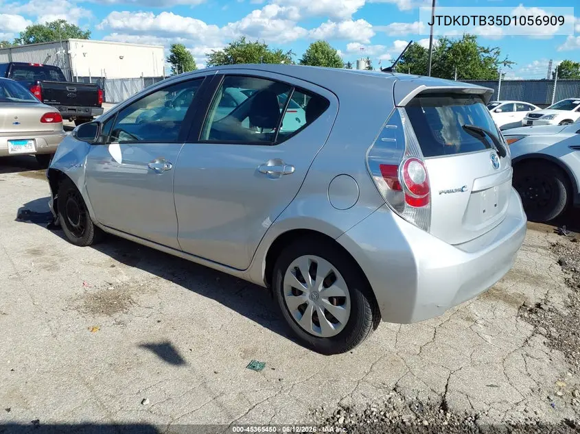 2013 Toyota Prius C Two VIN: JTDKDTB35D1056909 Lot: 45365450
