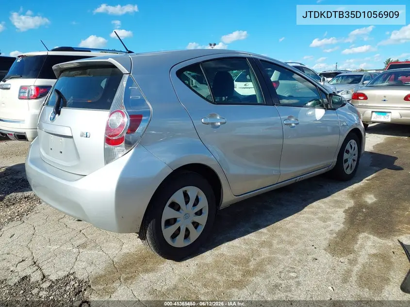2013 Toyota Prius C Two VIN: JTDKDTB35D1056909 Lot: 45365450