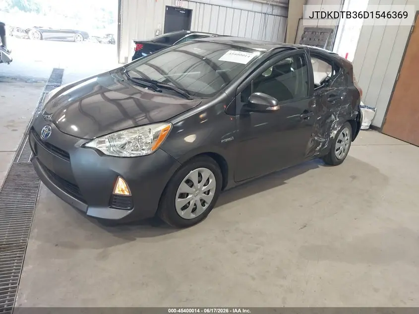 2013 Toyota Prius C Two VIN: JTDKDTB36D1546369 Lot: 45400014