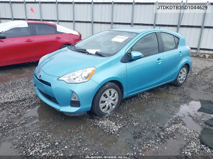 2013 Toyota Prius C Two VIN: JTDKDTB35D1044629 Lot: 45423263