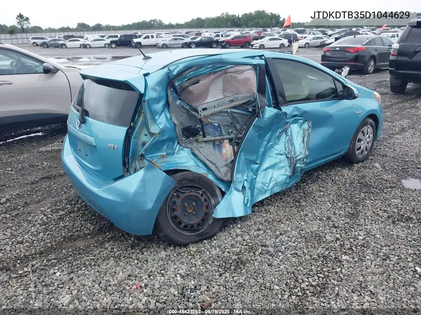 2013 Toyota Prius C Two VIN: JTDKDTB35D1044629 Lot: 45423263