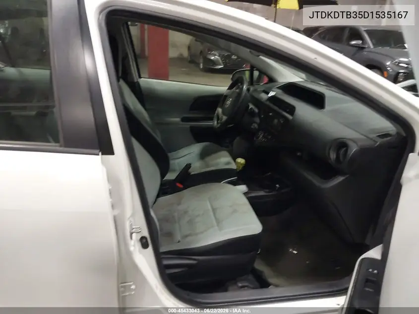 2013 Toyota Prius C One VIN: JTDKDTB35D1535167 Lot: 45433043