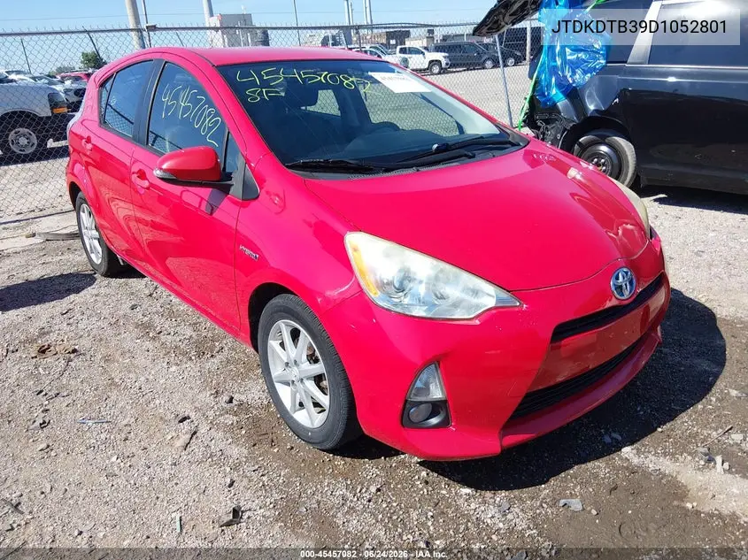 2013 Toyota Prius C Four VIN: JTDKDTB39D1052801 Lot: 45457082