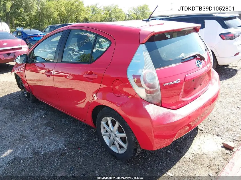 2013 Toyota Prius C Four VIN: JTDKDTB39D1052801 Lot: 45457082