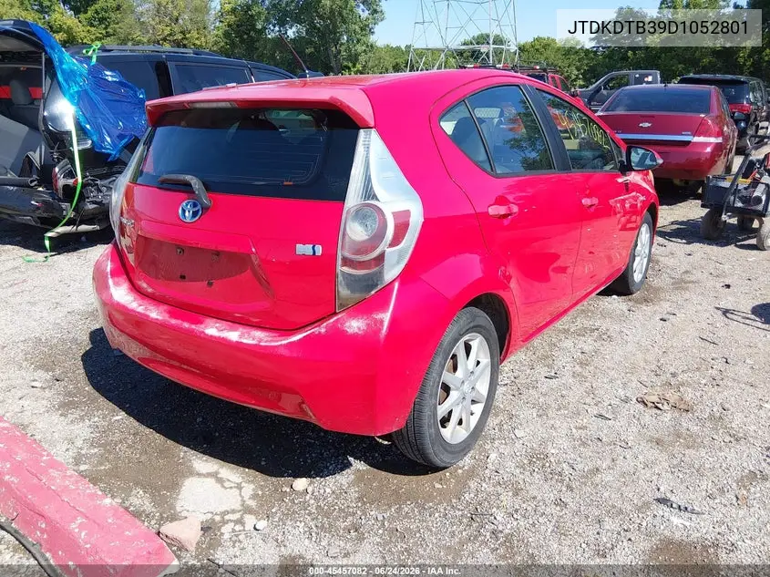 2013 Toyota Prius C Four VIN: JTDKDTB39D1052801 Lot: 45457082