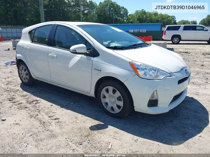 2013 Toyota Prius C One VIN: JTDKDTB39D1046965 Lot: 45459127