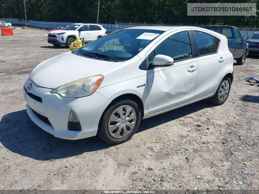 2013 Toyota Prius C One VIN: JTDKDTB39D1046965 Lot: 45459127