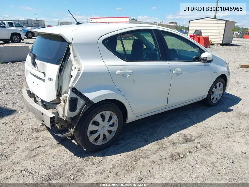 2013 Toyota Prius C One VIN: JTDKDTB39D1046965 Lot: 45459127