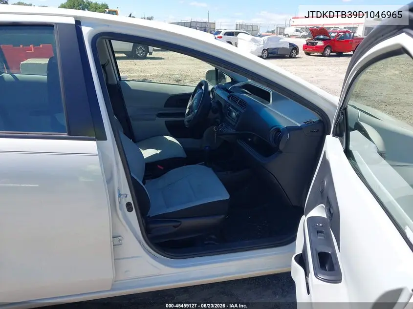 2013 Toyota Prius C One VIN: JTDKDTB39D1046965 Lot: 45459127
