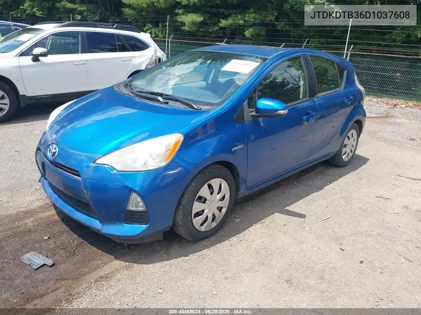 2013 Toyota Prius C Two VIN: JTDKDTB36D1037608 Lot: 45469024