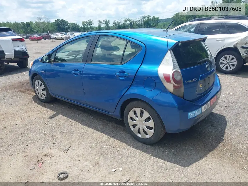 2013 Toyota Prius C Two VIN: JTDKDTB36D1037608 Lot: 45469024