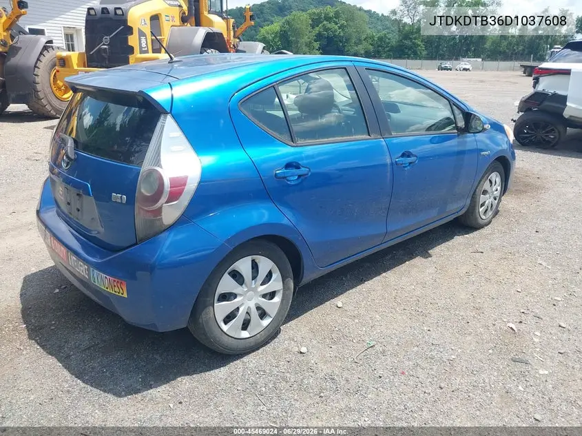 2013 Toyota Prius C Two VIN: JTDKDTB36D1037608 Lot: 45469024
