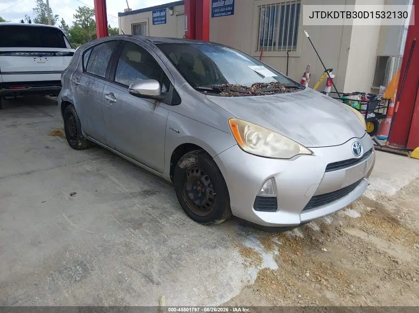 2013 Toyota Prius C Two VIN: JTDKDTB30D1532130 Lot: 45501797