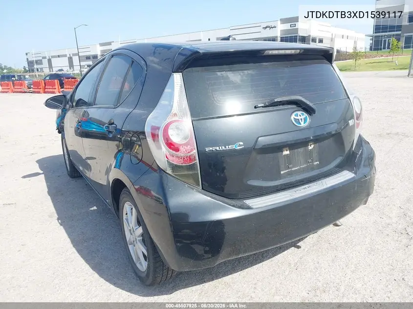 2013 Toyota Prius C Four VIN: JTDKDTB3XD1539117 Lot: 45507925