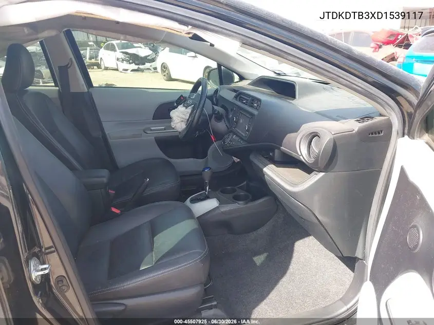 2013 Toyota Prius C Four VIN: JTDKDTB3XD1539117 Lot: 45507925