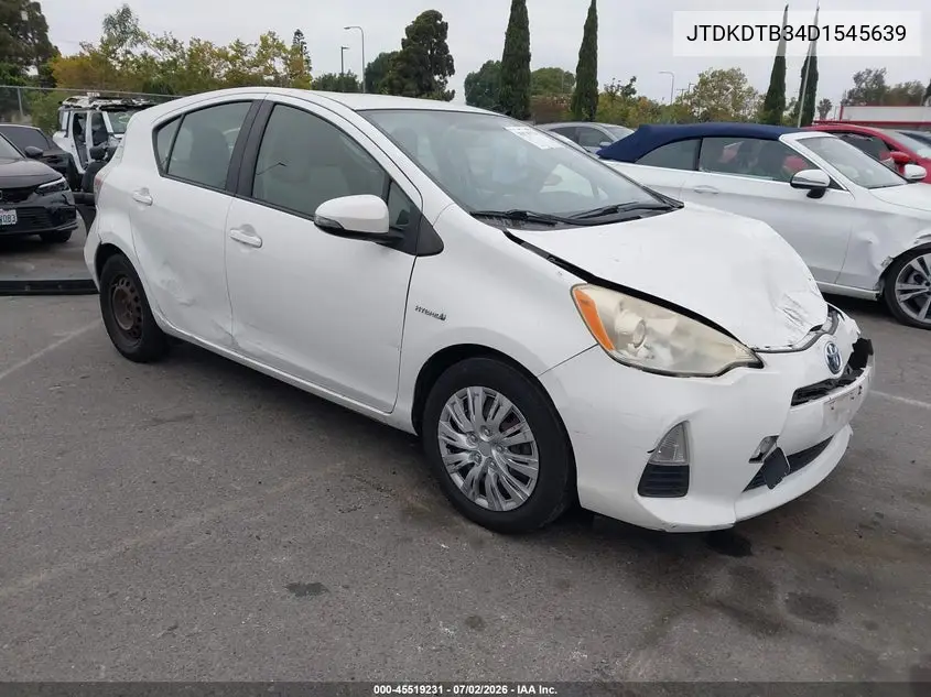 2013 Toyota Prius C One VIN: JTDKDTB34D1545639 Lot: 45519231