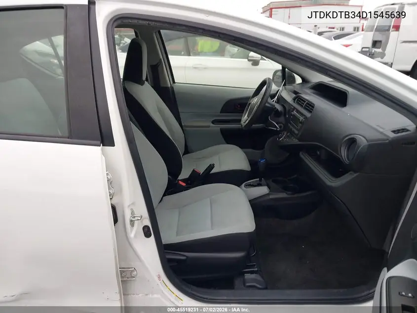 2013 Toyota Prius C One VIN: JTDKDTB34D1545639 Lot: 45519231