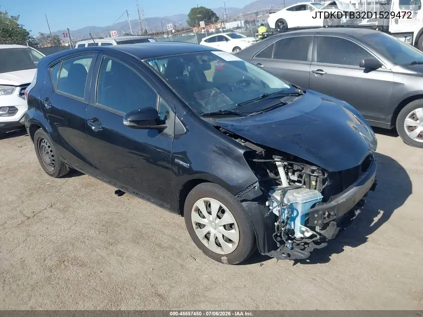 2013 Toyota Prius C Three VIN: JTDKDTB32D1529472 Lot: 45557450