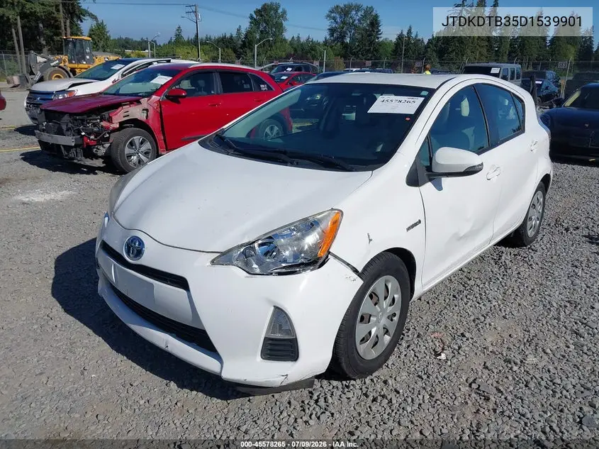2013 Toyota Prius C One VIN: JTDKDTB35D1539901 Lot: 45578265