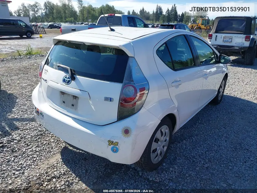 2013 Toyota Prius C One VIN: JTDKDTB35D1539901 Lot: 45578265