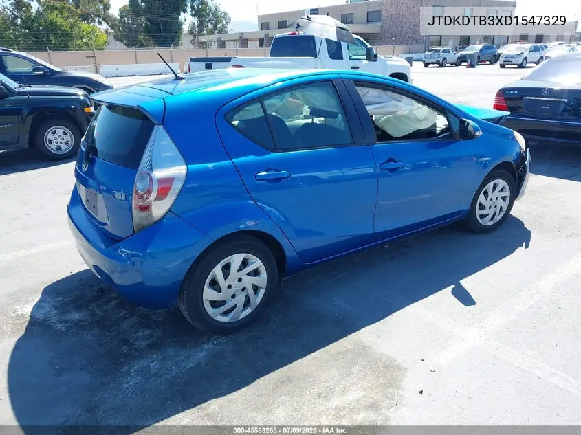 2013 Toyota Prius C Two VIN: JTDKDTB3XD1547329 Lot: 45583265
