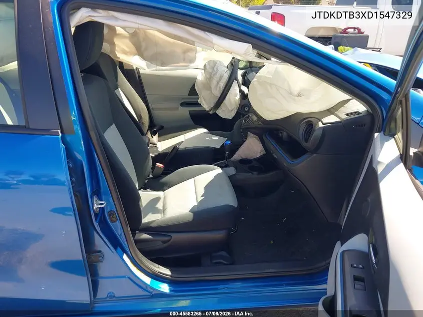 2013 Toyota Prius C Two VIN: JTDKDTB3XD1547329 Lot: 45583265