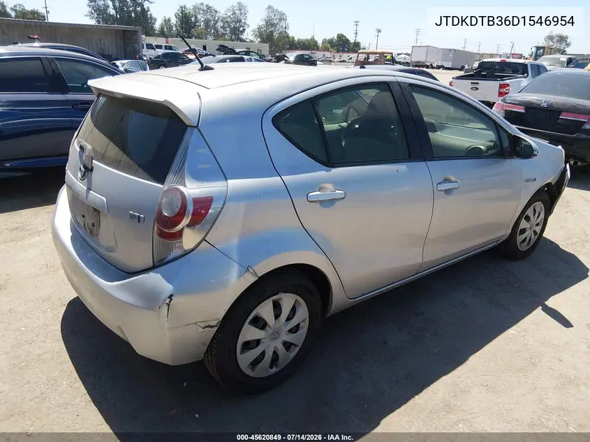 2013 Toyota Prius C One VIN: JTDKDTB36D1546954 Lot: 45620849