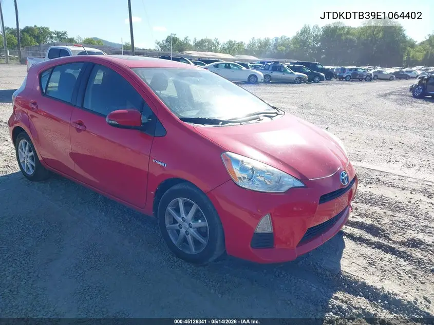 2014 Toyota Prius C Three VIN: JTDKDTB39E1064402 Lot: 45126341