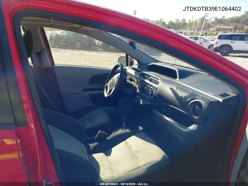 2014 Toyota Prius C Three VIN: JTDKDTB39E1064402 Lot: 45126341