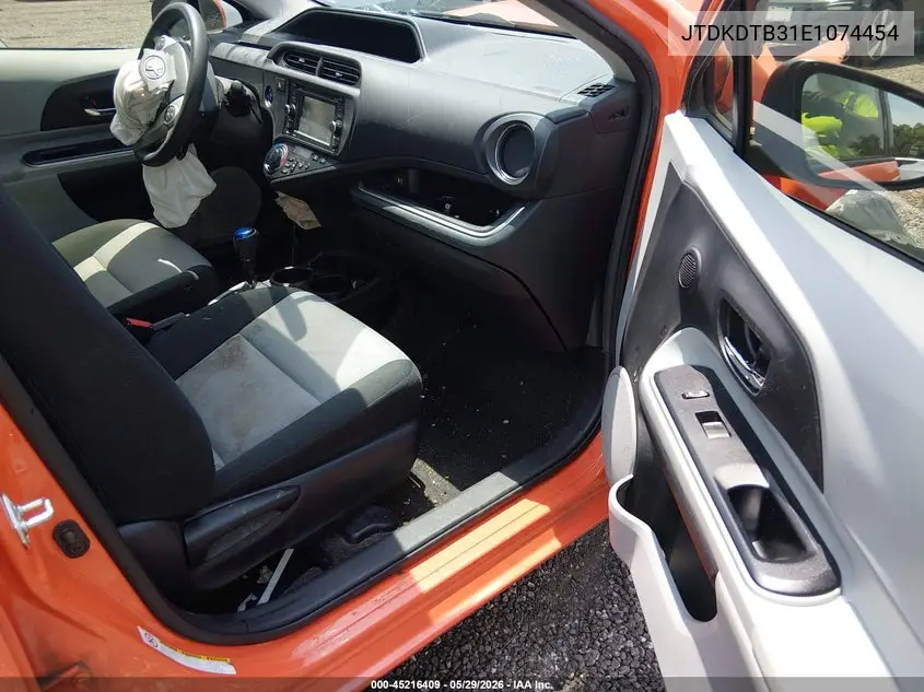 2014 Toyota Prius C Three VIN: JTDKDTB31E1074454 Lot: 45216409