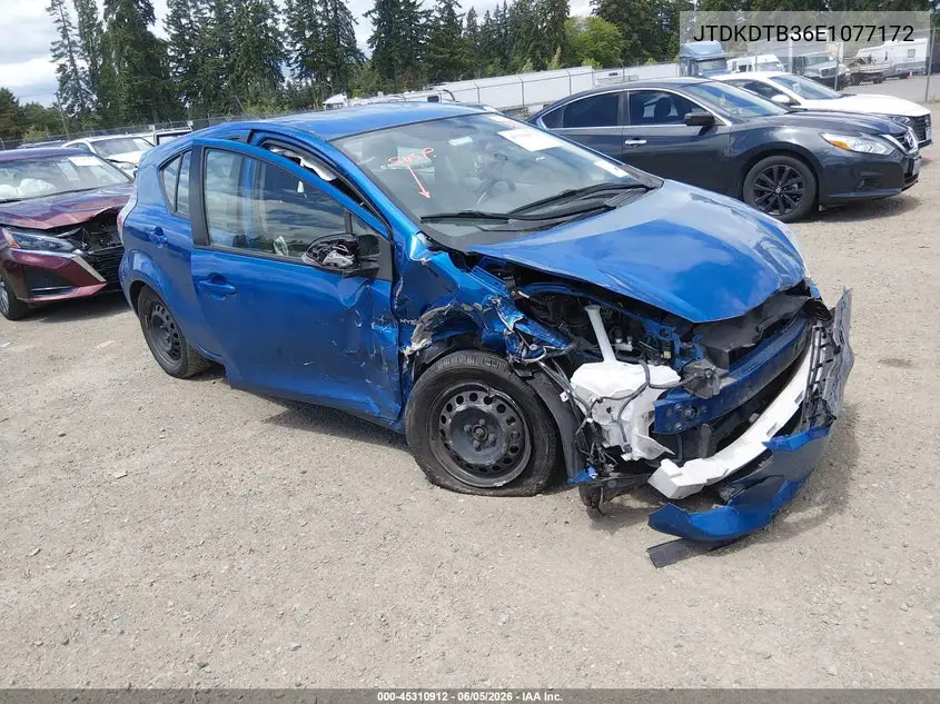2014 Toyota Prius C Two VIN: JTDKDTB36E1077172 Lot: 45310912