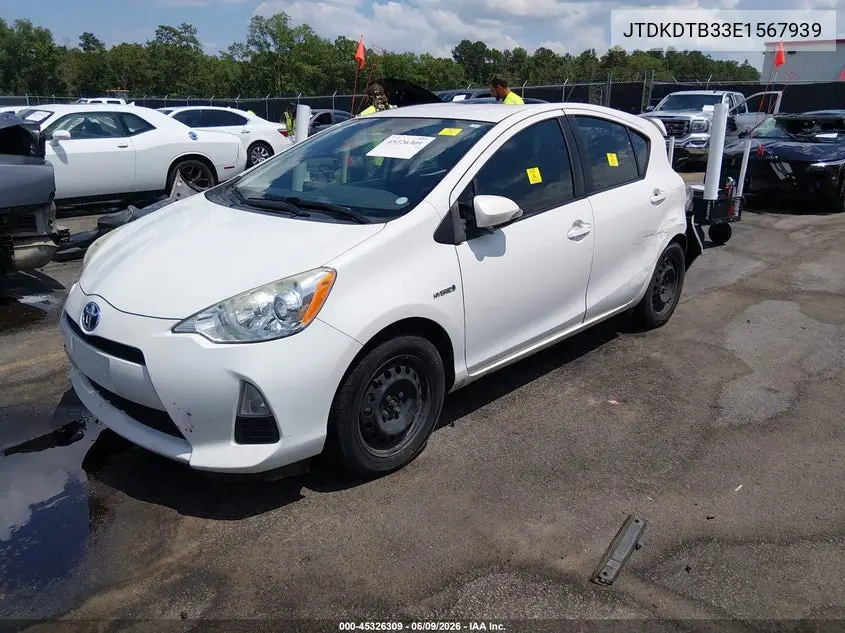 2014 Toyota Prius C Two VIN: JTDKDTB33E1567939 Lot: 45326309