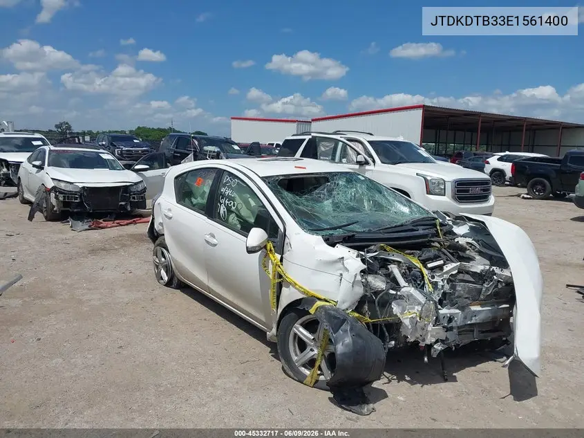 2014 Toyota Prius C One VIN: JTDKDTB33E1561400 Lot: 45332717