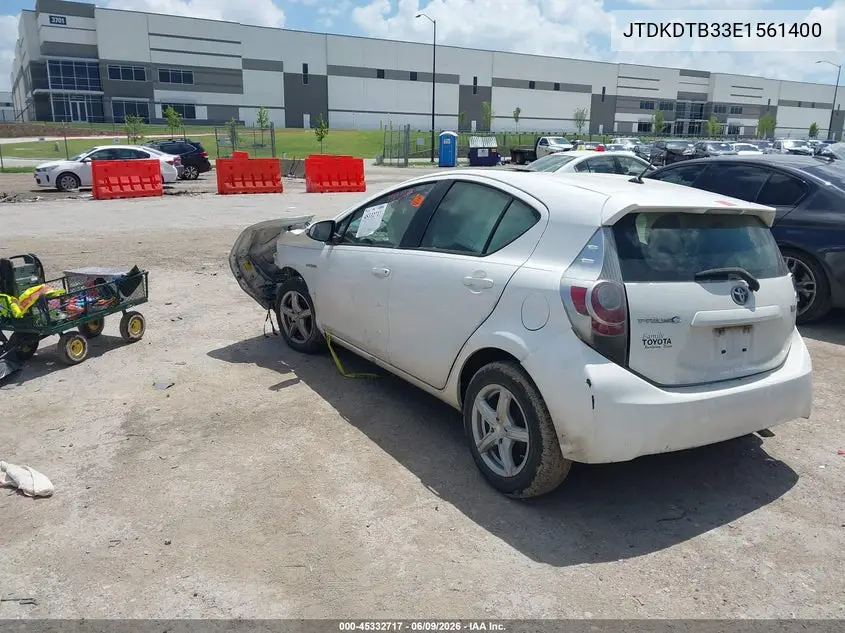 2014 Toyota Prius C One VIN: JTDKDTB33E1561400 Lot: 45332717