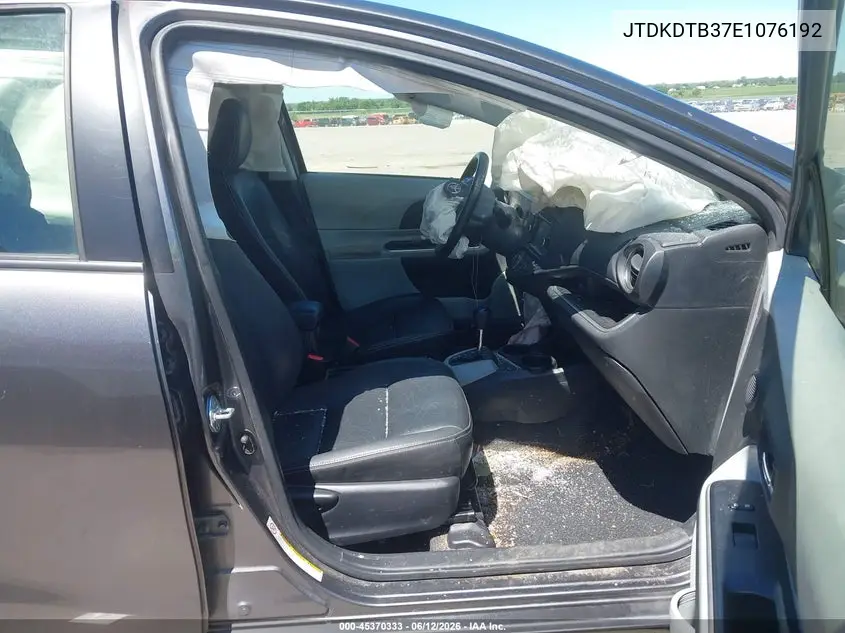 2014 Toyota Prius C Four VIN: JTDKDTB37E1076192 Lot: 45370333