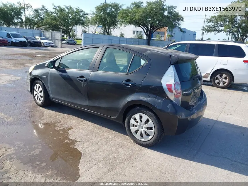 2014 Toyota Prius C One VIN: JTDKDTB3XE1563970 Lot: 45390435