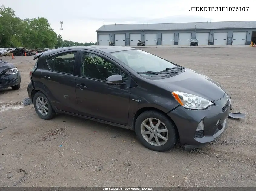 2014 Toyota Prius C Three VIN: JTDKDTB31E1076107 Lot: 45396283