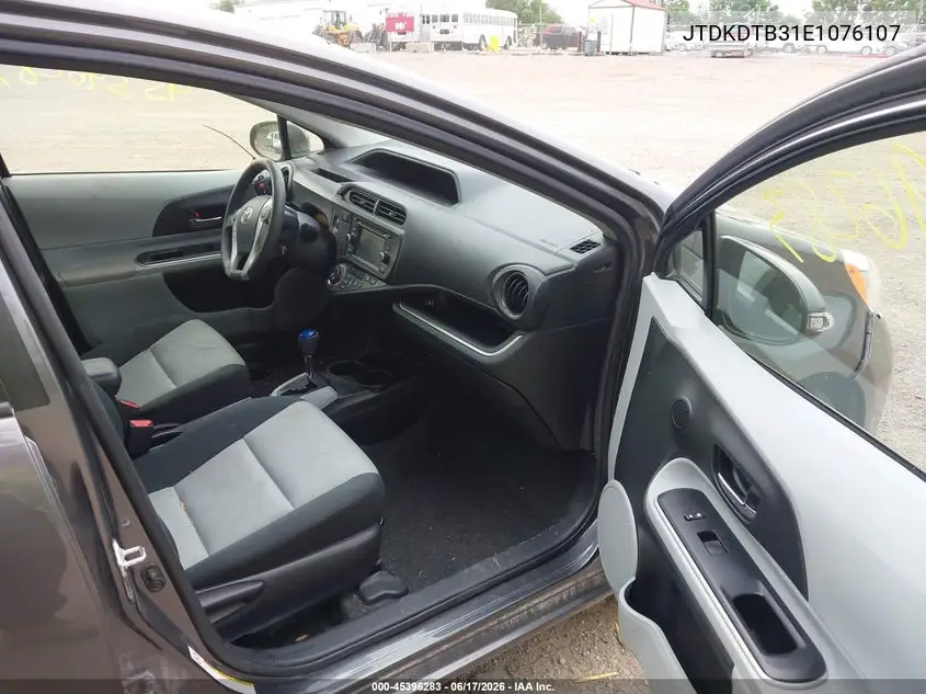2014 Toyota Prius C Three VIN: JTDKDTB31E1076107 Lot: 45396283