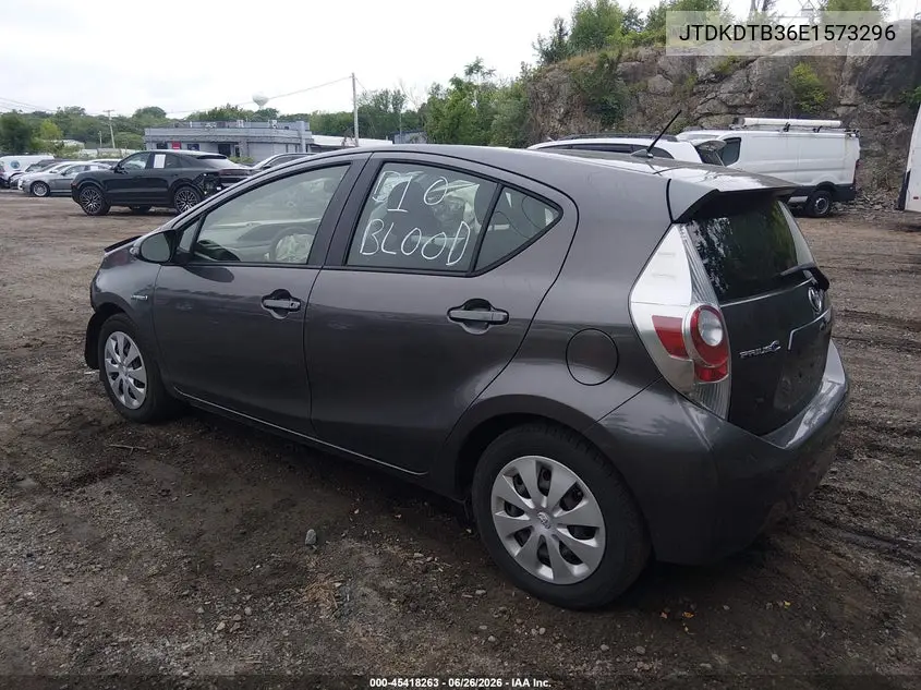 2014 Toyota Prius C Two VIN: JTDKDTB36E1573296 Lot: 45418263